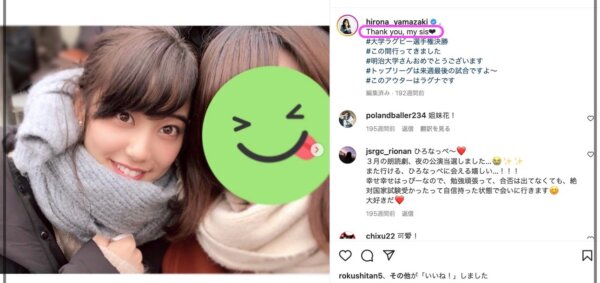 女優の山崎紘菜と実家の兄弟姉妹の顔画像