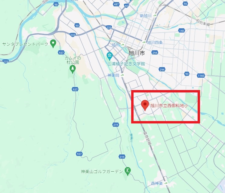 町田瑠唯の実家周辺の地図