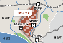 藤沢市の地図