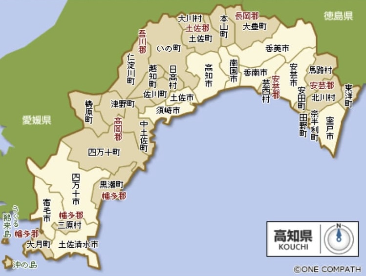画像　高知県マップ