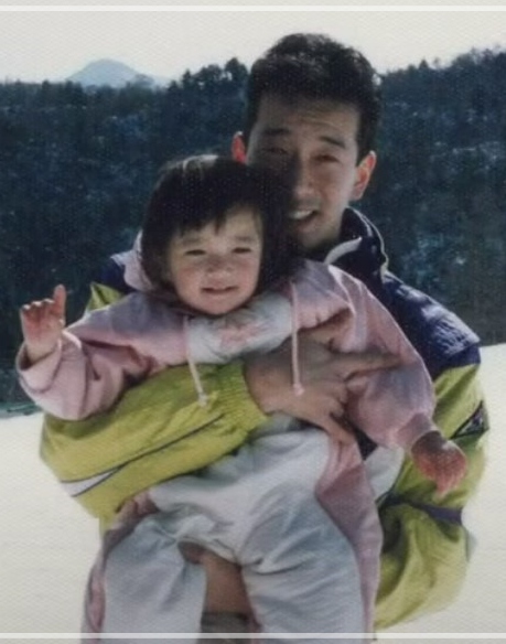 佐藤栞里さんとお父さん