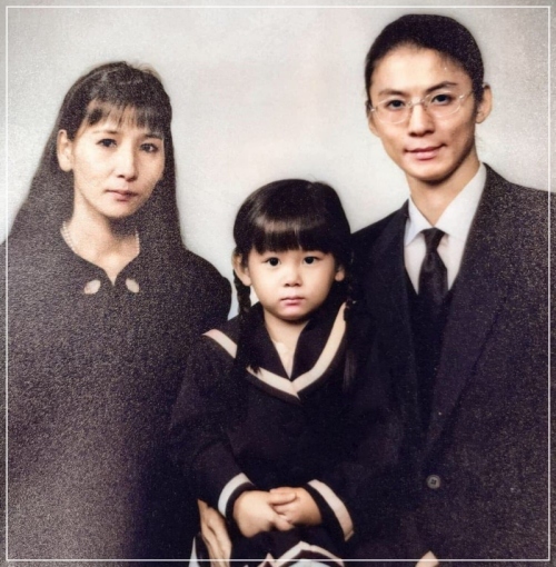 中川翔子さん家族写真