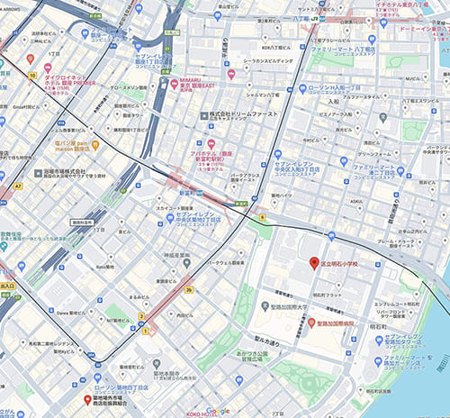若林正恭さんの実家周辺地図
