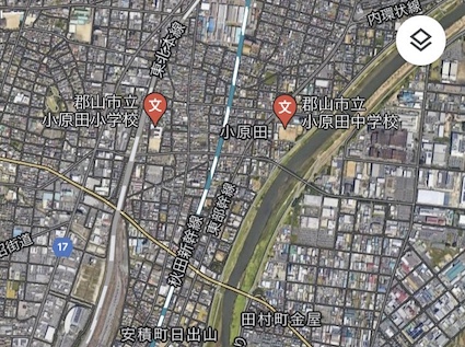 画像　福島県郡山市小原田Googleマップ