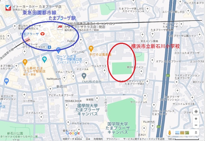 松井ケムリの実家_横浜市青葉区_たまプラーザ駅周辺マップ