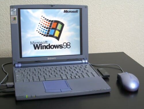 windows98のパソコン