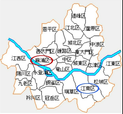 キム・スヒョンの出身地ソウル特別市の区割り